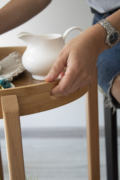 Изображение товара Сервировочный столик Sheffilton SHT-CT63 (прозрачный лак/дерево)