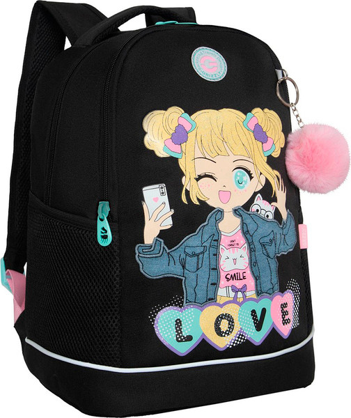 Изображение товара Школьный рюкзак Grizzly RG-563-5 (черный)