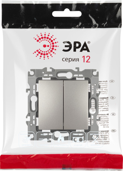 Изображение товара Выключатель ЭРА 12-1104-16 / Б0065710 (титан)