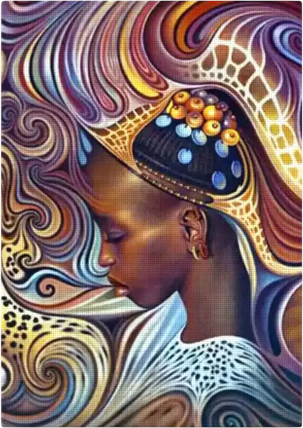 Изображение товара Набор алмазной вышивки Solmax&Creators Девушка в профиль / CP54075