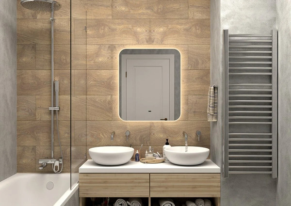 Изображение товара Зеркало Континент Burzhe Led 60x70 (с бесконтактным сенсором, теплая подсветка)