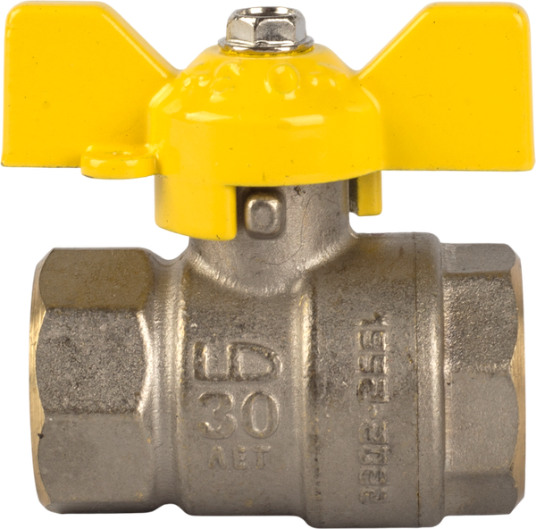 Изображение товара Шаровой кран LD Pride 47.32.B-В.Б Gas Ду32 Ру25 / LD.47.350.32 (ручка бабочка)