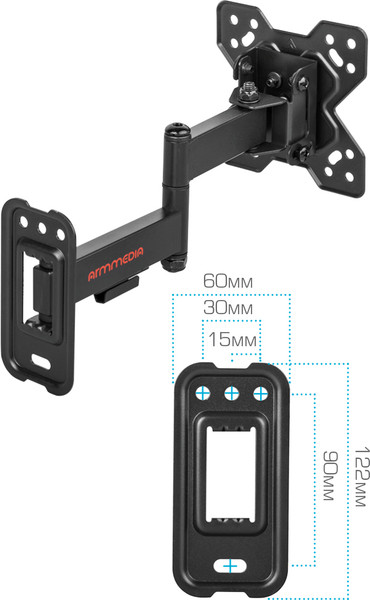 Изображение товара Кронштейн для телевизора ARM Media Mars-6 (черный)