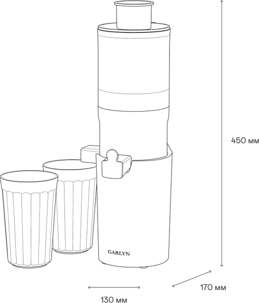 Изображение товара Соковыжималка электрическая Garlyn J-400