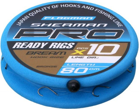 Изображение товара Набор поводков рыболовных Flagman Fishing Sherman Pro Bream Ready Rigs / SHPBR-12