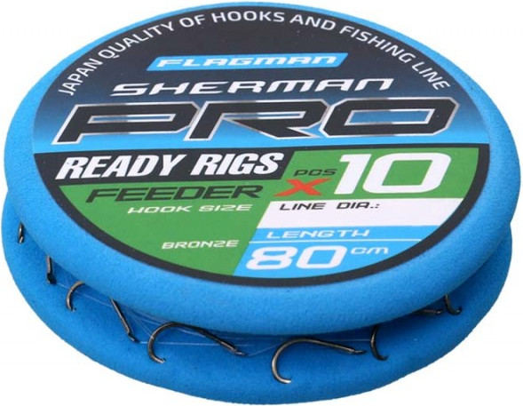 Изображение товара Набор поводков рыболовных Flagman Fishing Sherman Pro Feeder Ready Rigs / SHPFR-12