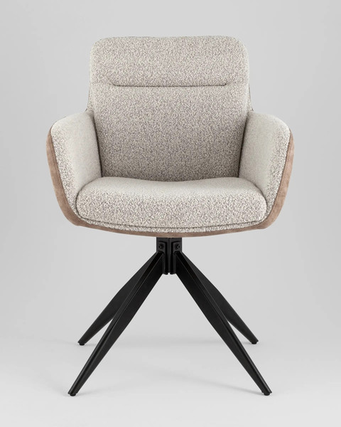 Изображение товара Стул Stool Group Waldo / OS-2319K UF995-02mFUL005 (светло-серый/экокожа, бежевый)