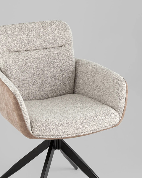 Изображение товара Стул Stool Group Waldo / OS-2319K UF995-02mFUL005 (светло-серый/экокожа, бежевый)