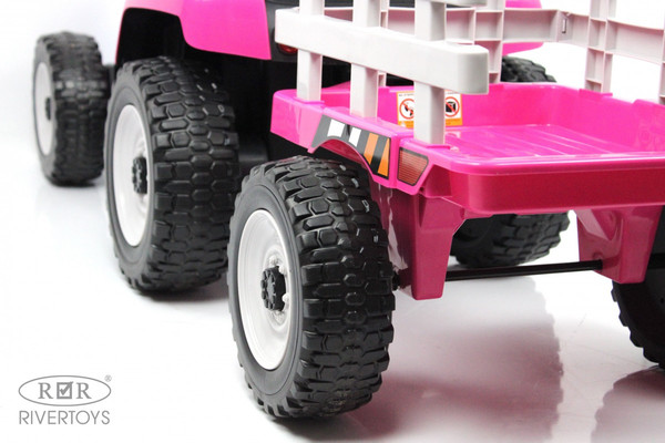 Изображение товара Детский автомобиль RiverToys H444HH (розовый)