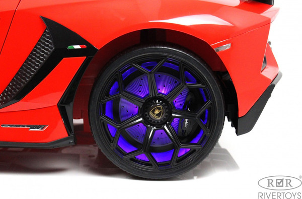 Изображение товара Детский автомобиль RiverToys Lamborghini Aventador SVJ A111MP (красный)