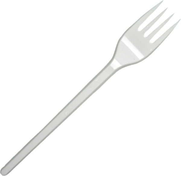 Изображение товара Набор одноразовых вилок Паксервис Эко Биополимер 180мм / 288557 (200шт, белый)