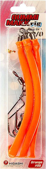 Изображение товара Комплект оснастки для приманки Higashi Gummi Makk rig SB3 05 Orange 10-0 / 05063_3712