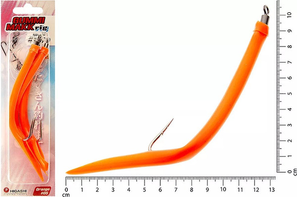 Изображение товара Комплект оснастки для приманки Higashi Gummi Makk rig SB3 05 Orange 10-0 / 05063_3712