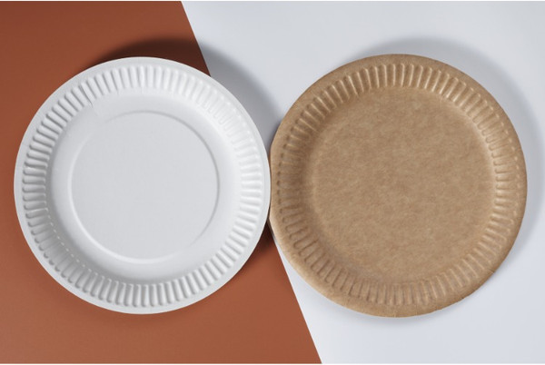 Изображение товара Набор одноразовых тарелок Papperskopp Картон 230мм / 288241 (100шт, крафт)