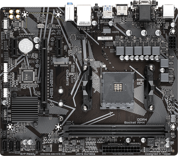 Изображение товара Материнская плата Gigabyte A520M S2H 1.3