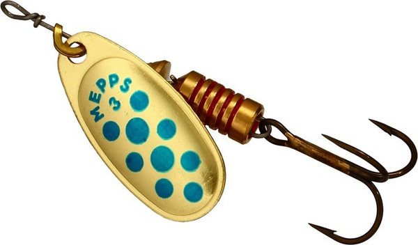 Изображение товара Блесна Mepps Comet Gold/Blue Dots / 529344-B