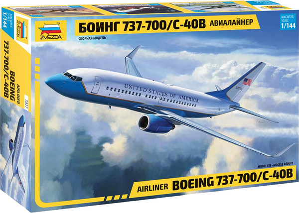 Изображение товара Сборная модель Звезда Авиалайнер Боинг 737-700/С40В / 7027