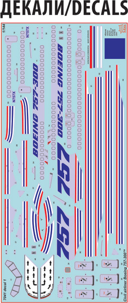 Изображение товара Сборная модель Звезда Пассажирский авиалайнер Боинг 757-300 / 7041