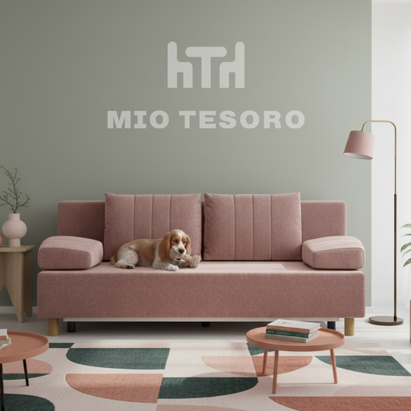 Изображение товара Диван Mio Tesoro Саари SB3 (Malmo 61 Pink)