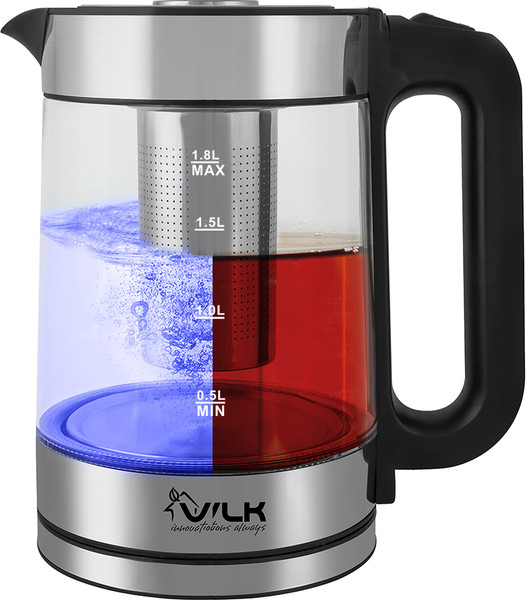 Изображение товара Электрочайник VLK Siena-6565 (черный/стальной)