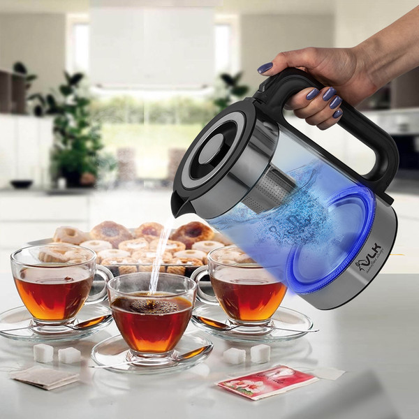 Изображение товара Электрочайник VLK Siena-6565 (черный/стальной)