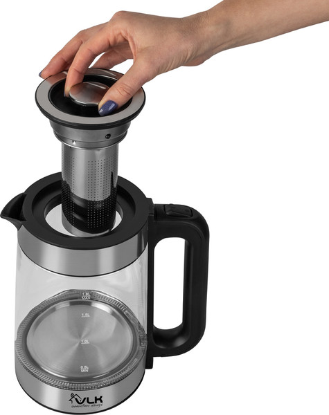 Изображение товара Электрочайник VLK Siena-6565 (черный/стальной)