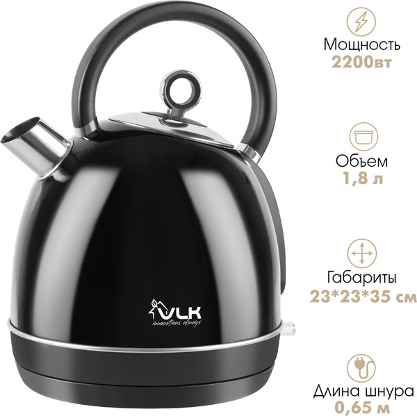 Изображение товара Электрочайник VLK Siena-6563 (черный)