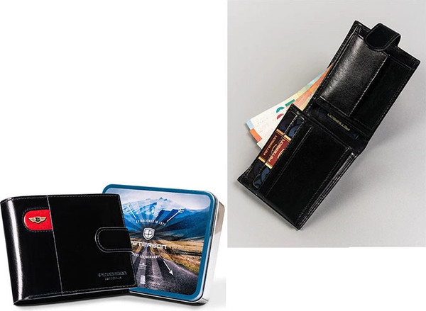 Изображение товара Портмоне Peterson PTN 22302L-VT-E (черный/красный)