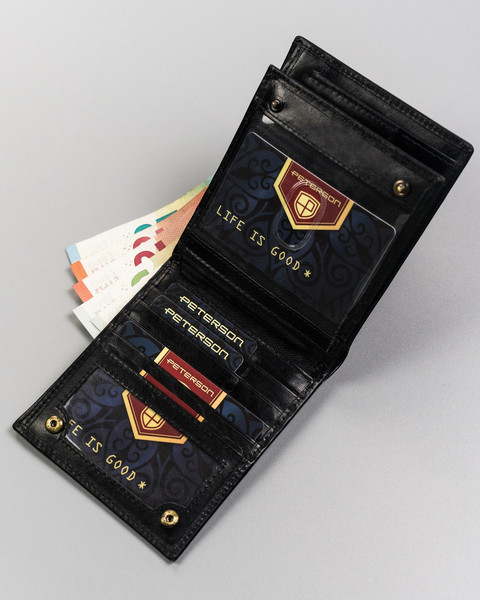 Изображение товара Портмоне Peterson PTN 22304-VT-E (черный/красный)