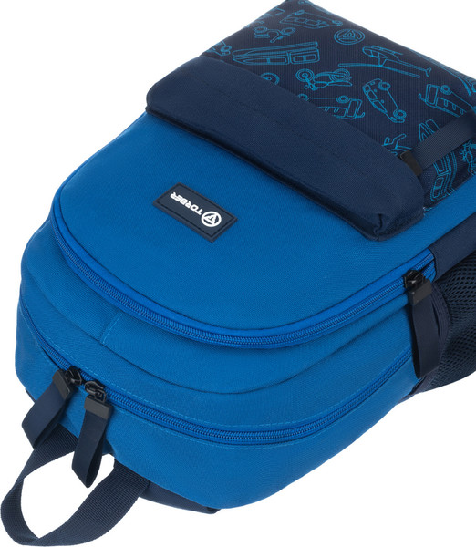 Изображение товара Школьный рюкзак Torber Class X Mini / T1801-24-BL (синий с орнаментом)