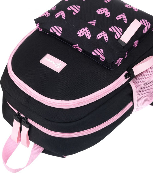 Изображение товара Школьный рюкзак Torber Class X Mini / T1801-24-BP (черный/розовый с орнаментом)