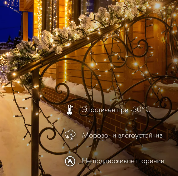 Изображение товара Светодиодная гирлянда Neon-Night 305-245 (10м, белый)