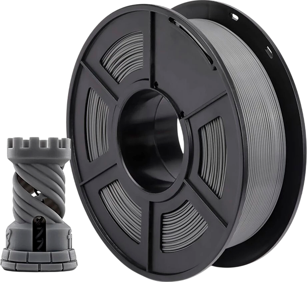 Изображение товара Пластик для 3D-печати NV Print NV-3D-PLA-HS-GREY (1.75мм, 1кг, серый)