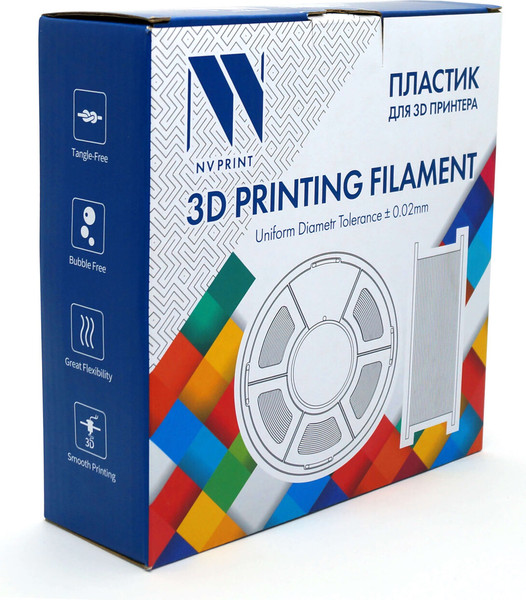 Изображение товара Пластик для 3D-печати NV Print NV-3D-PLA-MARBLE (1.75мм, 1кг, Marble)