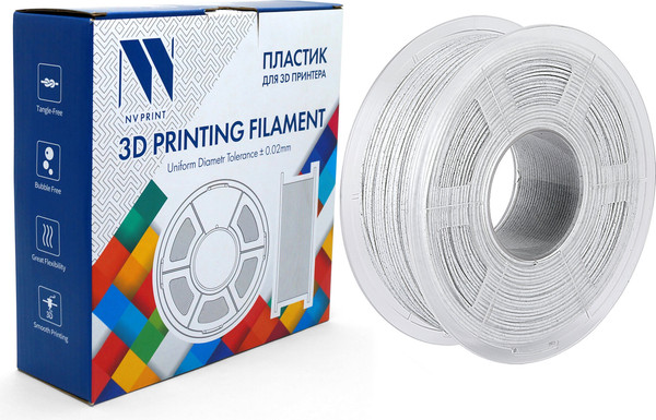 Изображение товара Пластик для 3D-печати NV Print NV-3D-PLA-MARBLE (1.75мм, 1кг, Marble)