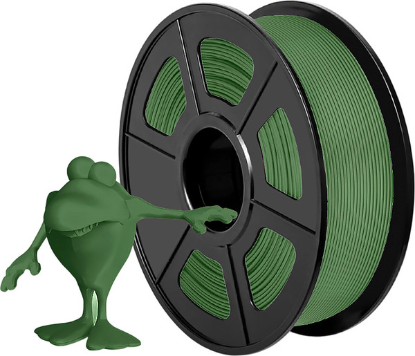 Изображение товара Пластик для 3D-печати NV Print NV-3D-PLA-MATTE-OLIVE-GREEN (1.75мм, 1кг, оливковый/зеленый)