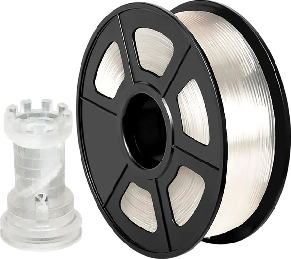 Изображение товара Пластик для 3D-печати NV Print NV-3D-PLA-TRANSPARENT (1.75мм, 1кг, Transparent)