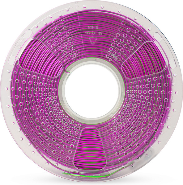 Изображение товара Пластик для 3D-печати NV Print NV-3D-SILK-PLA-P-BLUE-GREEN-PURPLE (1.75мм, 1кг, синий/зеленый/фиолетовый)