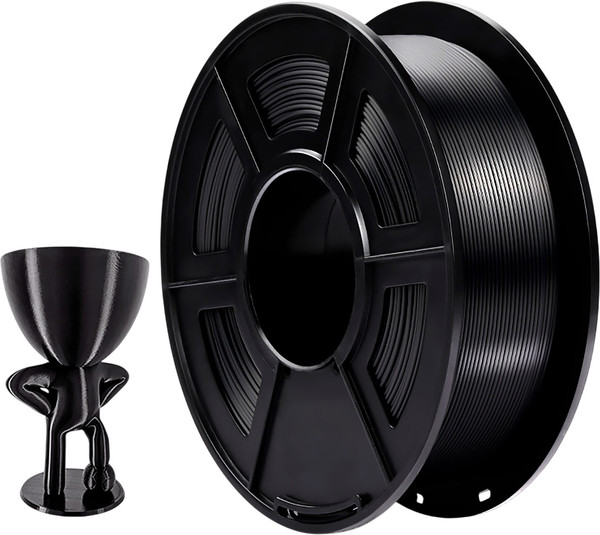 Изображение товара Пластик для 3D-печати NV Print NV-3D-SILK-PLA-P-BLACK (1.75мм, 1кг, черный)