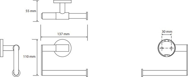 Изображение товара Держатель для туалетной бумаги Bemeta Circum 168112042 (хром)