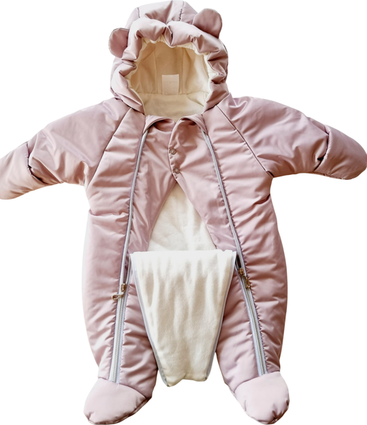 Изображение товара Комбинезон прогулочный детский Sofi Тедди / 3025-П1 (р.68, пудра)