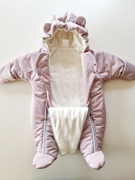 Изображение товара Комбинезон прогулочный детский Sofi Тедди / 3025-П1 (р.68, пудра)