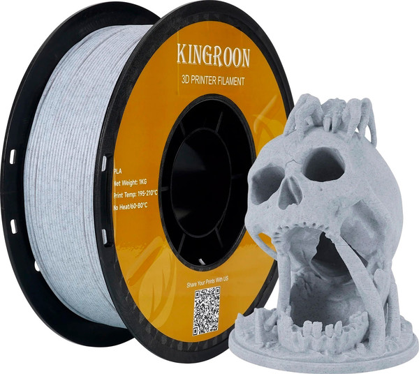Изображение товара Пластик для 3D-печати Kingroon PLA 1.75мм / HC141 (1кг, Marble)