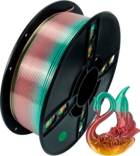 Изображение товара Пластик для 3D-печати Kingroon PLA Silk 1.75мм / B01892 (1кг, Rainbow Macaron)