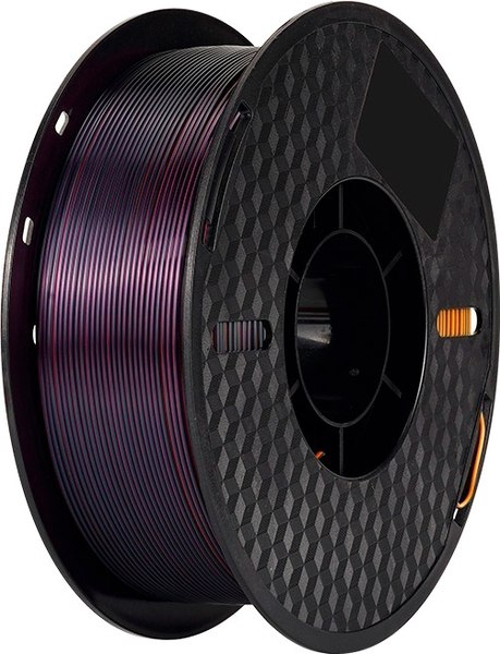 Изображение товара Пластик для 3D-печати Kingroon PLA Tri Color Silk 1.75мм / NSC029 (1кг, Golden/Purple/Red/Black)