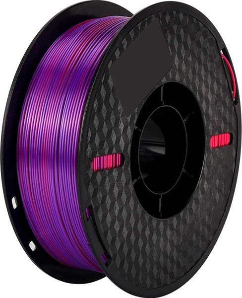 Изображение товара Пластик для 3D-печати Kingroon PLA Tri Color Silk 1.75мм / NSC027 (1кг, Red/Golden/Purple)