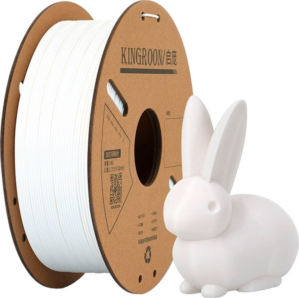 Изображение товара Пластик для 3D-печати Kingroon PLA 1.75мм / NPLA001 (1кг, White)