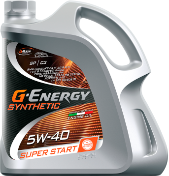 Изображение товара Моторное масло G-Energy Synthetic Super Start 5W40 / 253140474 (5л)