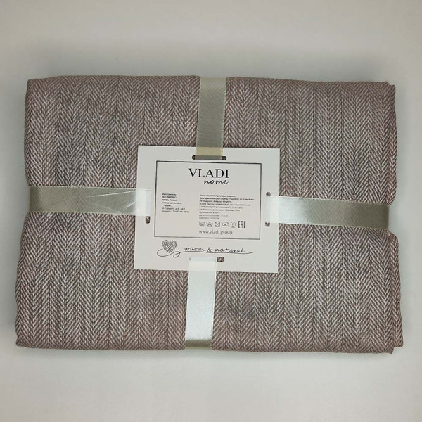 Изображение товара Плед Vladi Милан 150x200 / 50290 (белый/бежевый)