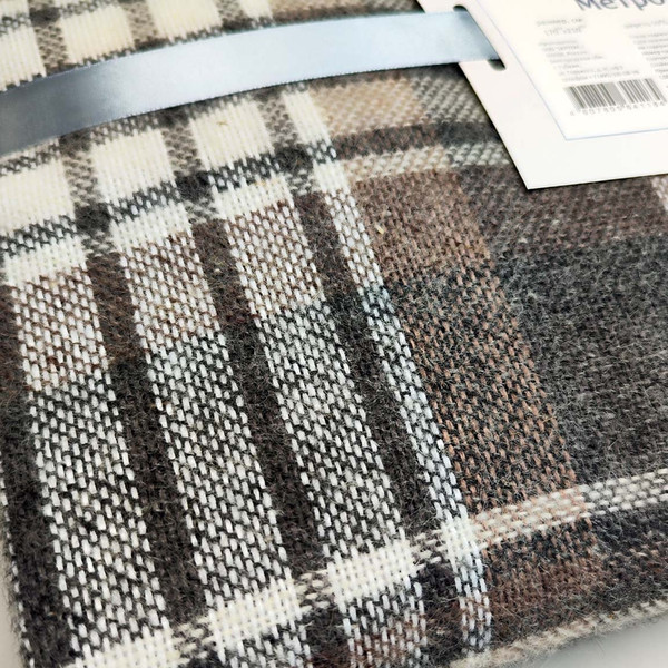 Изображение товара Плед Vladi Метро 4/CANNY 50256 (170x210, белый/серый/коричневый)